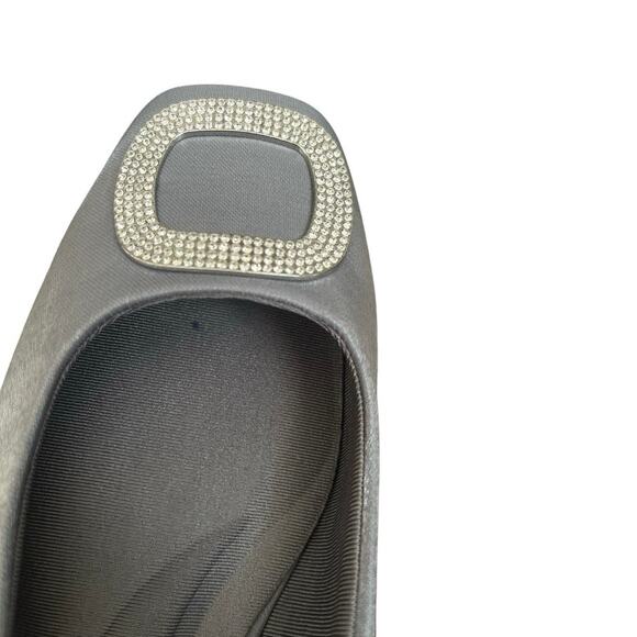 Anne Klein Ari-C rhinestone buckle flats iFlex sole NEW - Picture 5 of 8